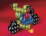 Cardtivity is the perfect building  toy; nothing hard or sharp, limitless building  possibilities, and it breaks down to an extremely  compact size